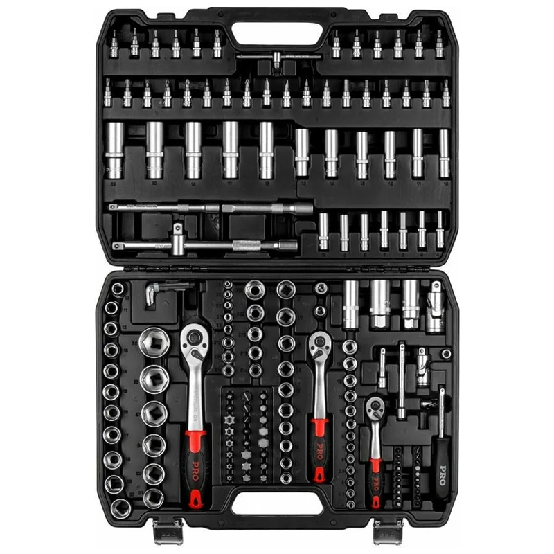 Набор головок и бит Pro Startul Stuttgart PRO-172S (172пр. 1/4",3/8",1/2")