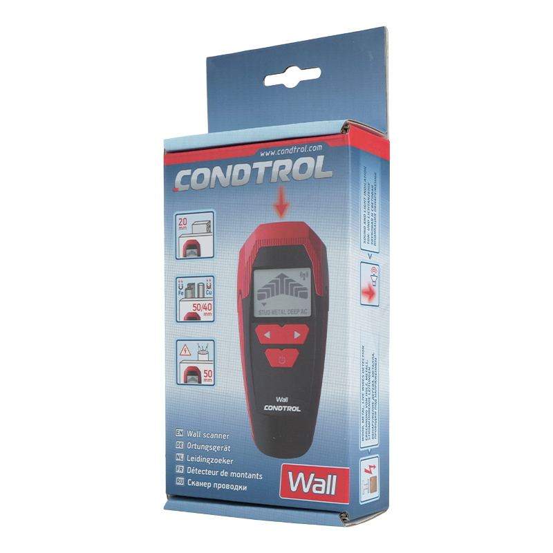 Детектор Condtrol Wall (max глубина обнаружение 50 мм, источник питания 9v) во Владимире