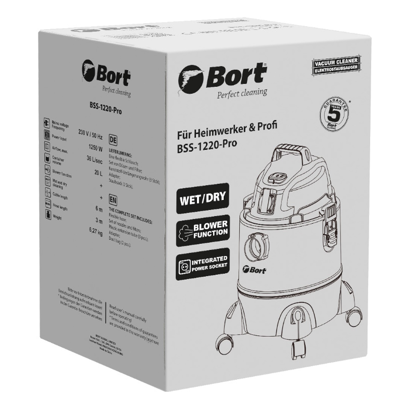 Пылесос универсальный Bort BSS-1220-Pro 98291797