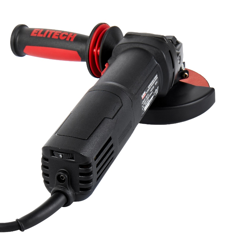 Угловая шлифмашина (болгарка) Elitech AG 1412E E2213.050.00, 125 мм, 1400 Вт, плавный пуск, регулировка оборотов в Ярославле