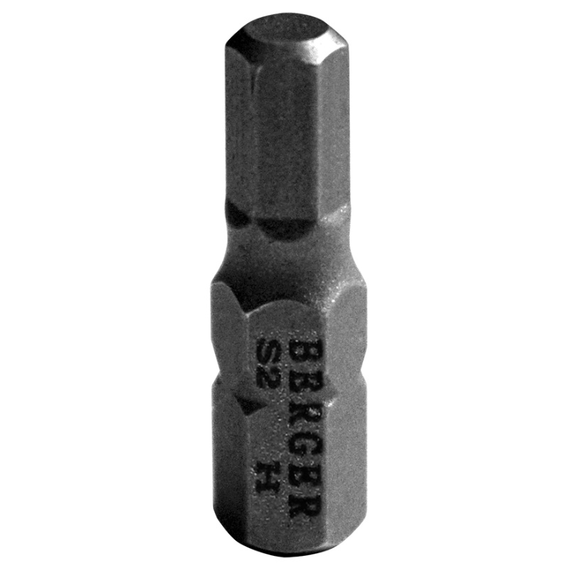 Биты Berger BG2374, магнитные, Hex2, 25 мм, 2 шт., S2 в Туле