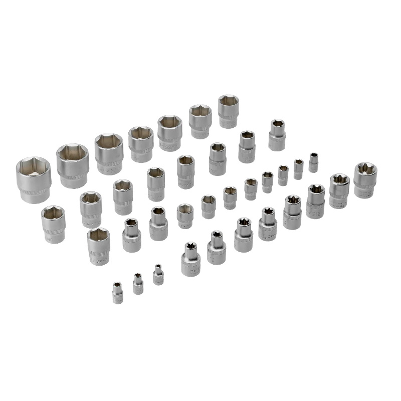 Набор инструментов Denzel 15804, 1/2", 1/4", CrV, S2, пластиковый кейс, 122 предмета в Иваново