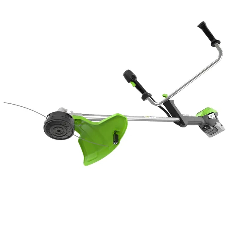 Триммер аккумуляторный Greenworks TB201H 2112407UB, 82V, 2,0 кВт, 46 см, c трехлопастным ножом, б/щ, с 1хАКБ 5 Ач и ЗУ