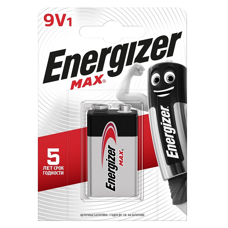 Элемент питания Energizer Max 522/9V BP1 E301531801 в Муроме