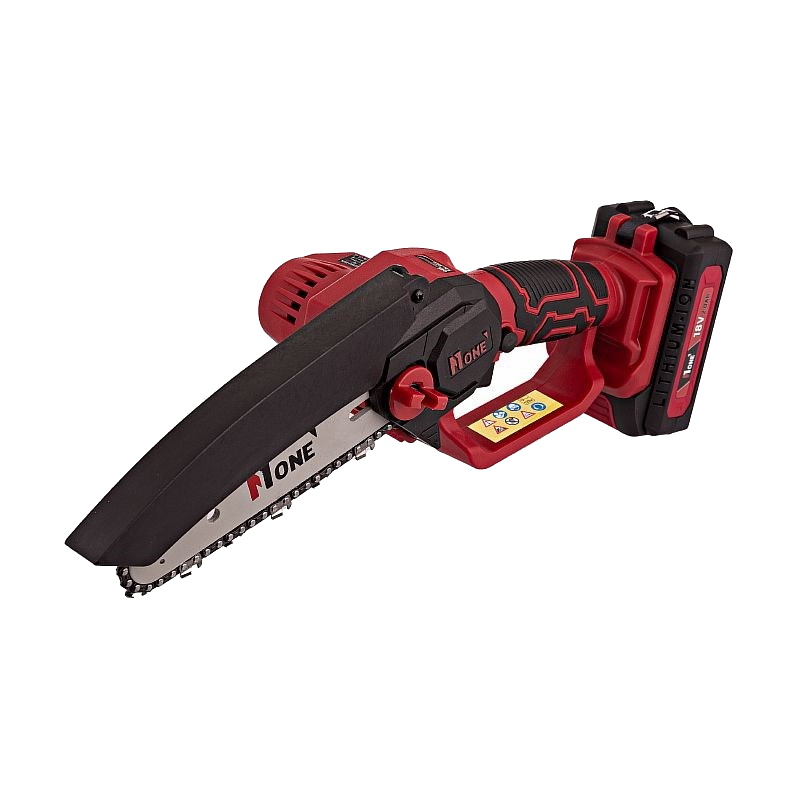 Пила цепная аккумуляторная №1 ECS18/2.0-PRO, 18V, 2 аккумулятора, 2,0 Ач, З/У, 15 см шина, 36 звеньев,1,4 шаг цепи,6 м/с ск.вр.цепи, кейс в Угличе