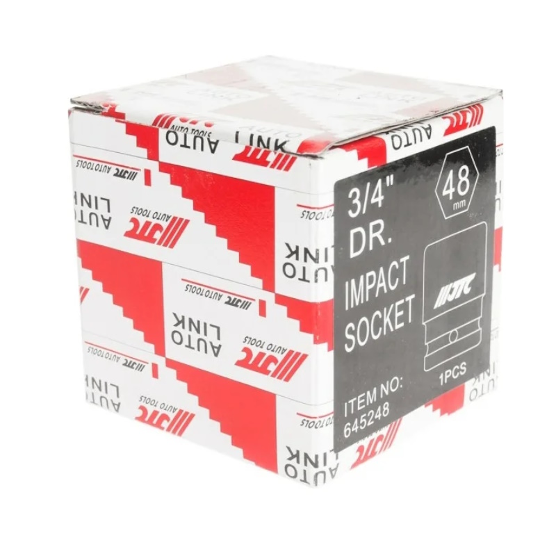Головка торцевая ударная JTC JTC-645248, 6-гранная, 3/4" х 48мм, длина 68мм