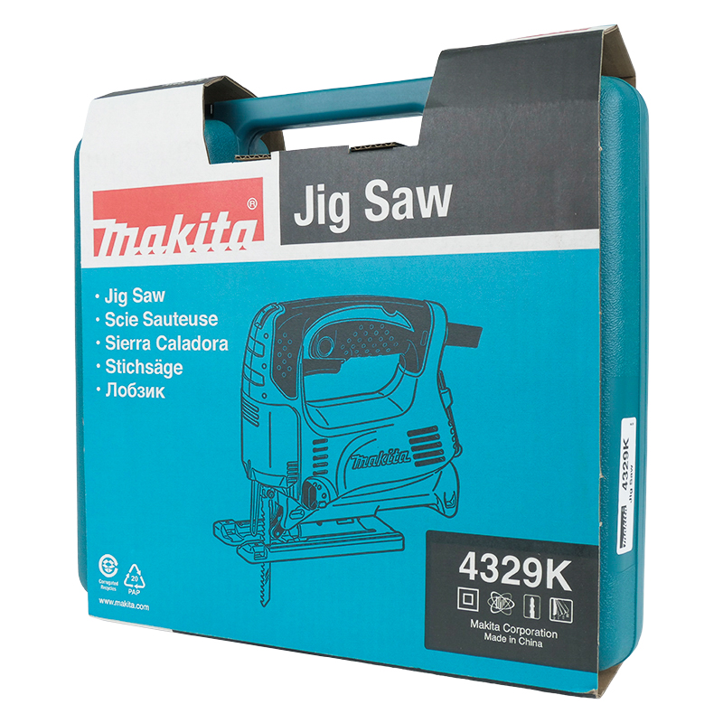 Строительный электрический лобзик Makita 4329K (мощность двигателя 450 Вт, вес инструмента 1,9 кг) в Александрове