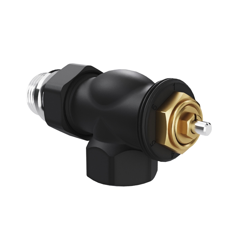 Набор термостатический осевой Royal Thermo Design 1/2"М30х1,5 (Черный), НС-1640375 в Угличе
