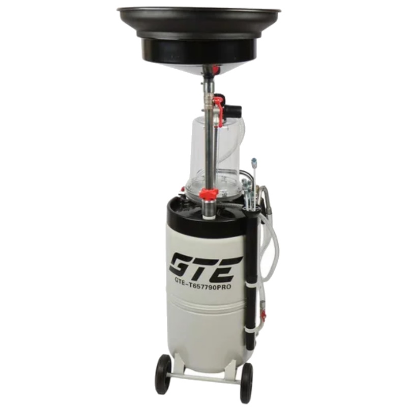 Комбинированная установка для слива/откачки масла GTE GTE-T657790PRO, 90 л, с поворотным поддоном 15 л и колбой в Муроме