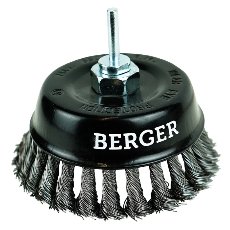Кордщётка чашеобразная Berger BG1745 (витая оцин. сталь 0.5 мм, д. 125 мм, гайка М14 + 6 мм) в Туле