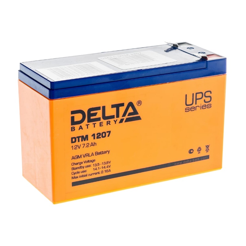 Аккумуляторная батарея для ИБП Delta DTM 1207 278099 (технология AGM, емкость 7.2 ah, ток 12v) в Кинешме