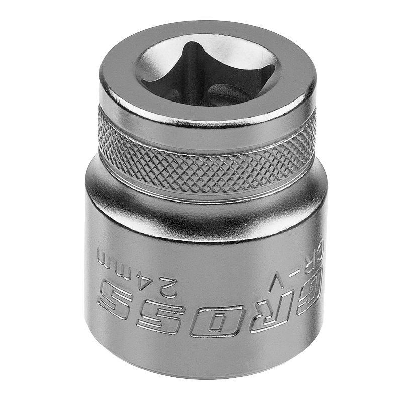 Набор торцевых головок Gross 14143 (трещотка 120 зубьев, 1/2", 1/4", CrV, 41 предмет) в Муроме