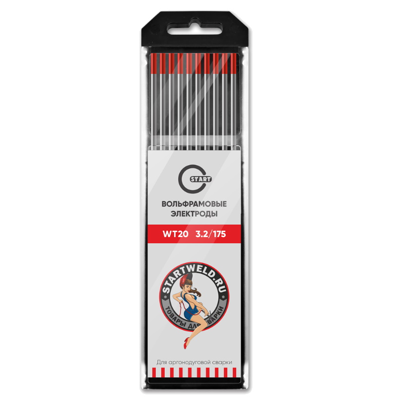 Вольфрамовый электрод Start WT 20 WT2032175 32х175 красный 352₽