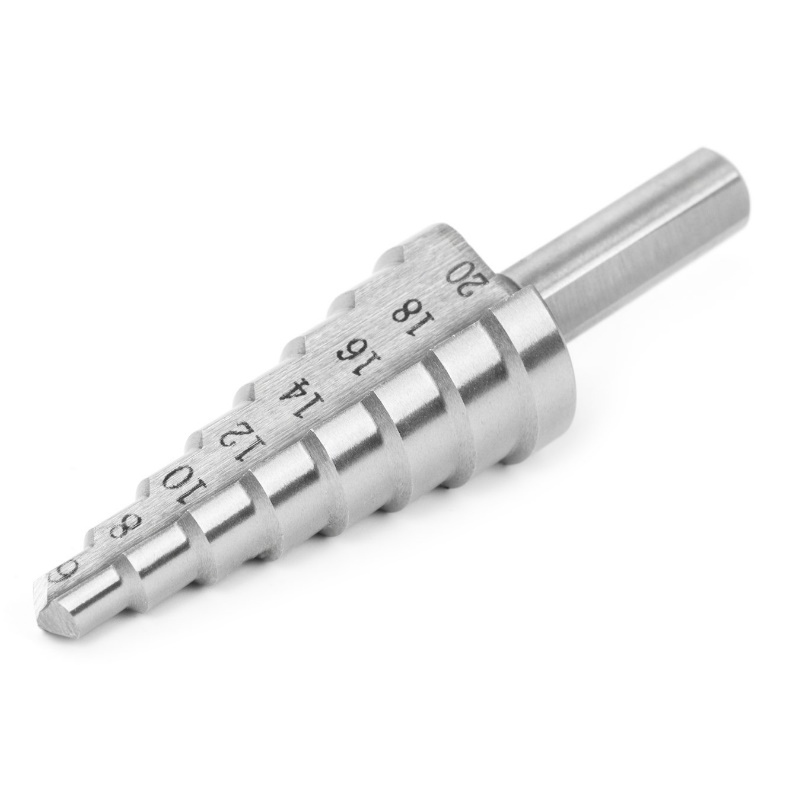 Сверло ступенчатое Hortz 1159170, 6-20, ст.8, dхв=8,0, Р6М5, (6;8;10;12;14;16;18;20) в Туле