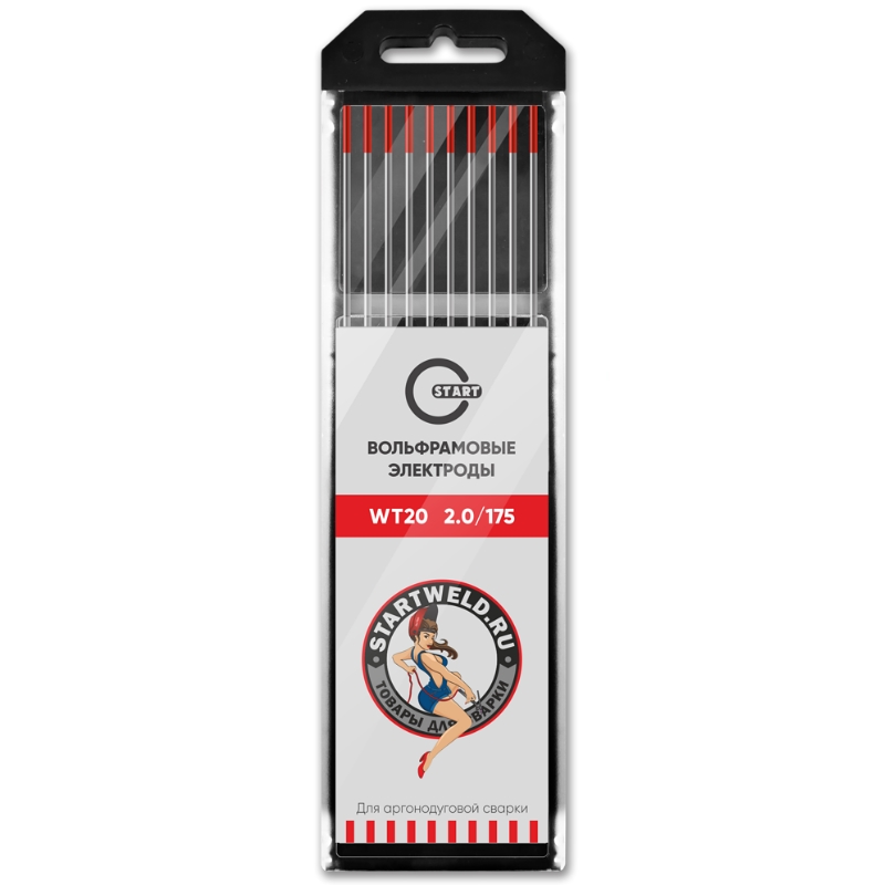 Вольфрамовый электрод Start WT 20 WT2020175 20х175 красный 122₽