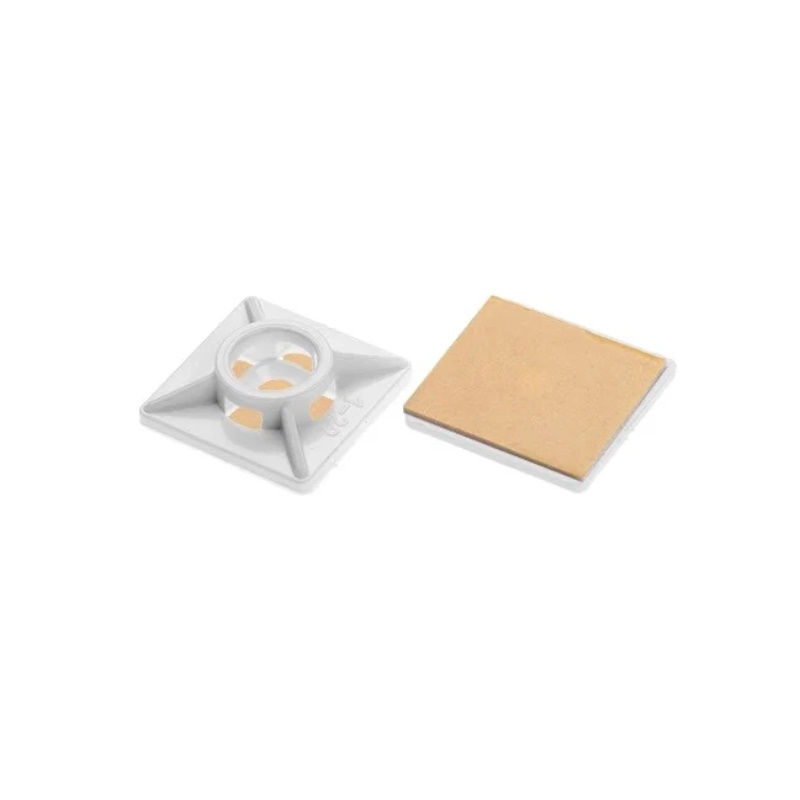 Площадка для хомут-стяжки Starfix SM-55759-100, 27х27 мм, самоклеящаяся, белая, 100 шт. в пакете в Угличе