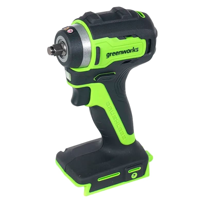 Гайковерт ударный аккумуляторный Greenworks G24IW200 3803607 (24V, 200 Нм, бесщеточный, без АКБ и ЗУ) в Твери