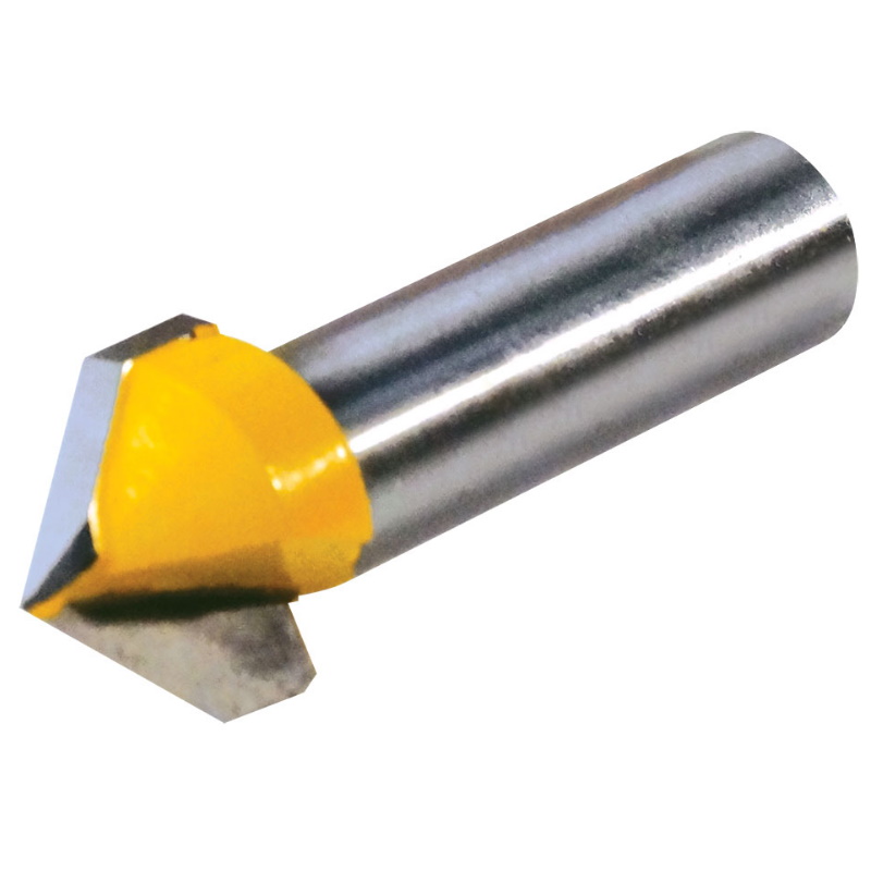 Фреза пазовая галтельная Энкор 46090 127 мм 90 хвостовик 8 мм по дереву 45₽