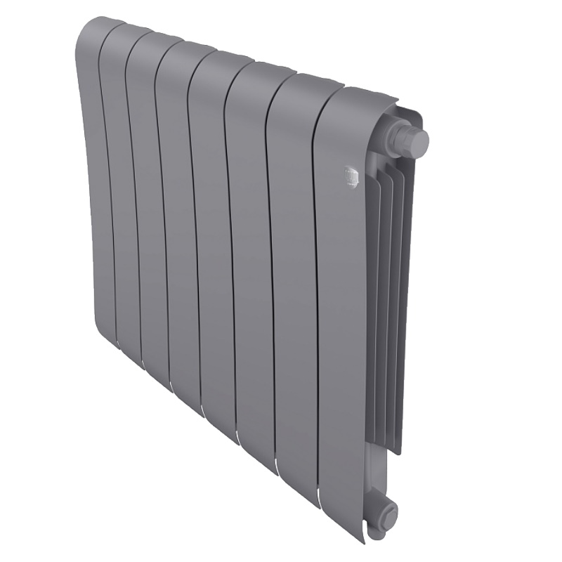 Радиатор биметаллический Royal Thermo Infinity 500 Silver Satin VR80 НС-1658389, 8 секций