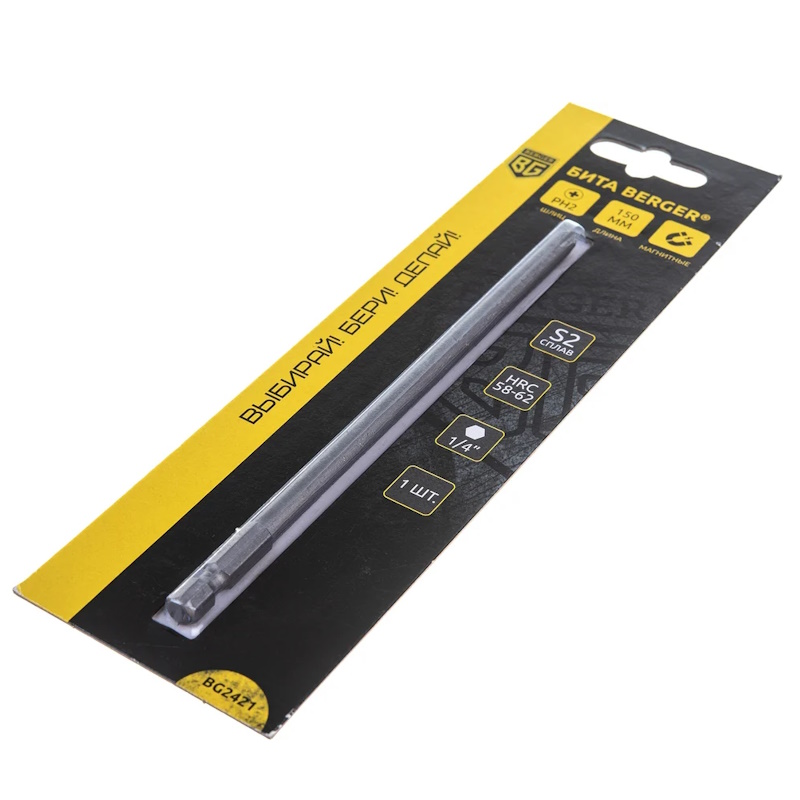 Бита Berger BG2421, магнитная, PH2x150мм, S2 в Твери