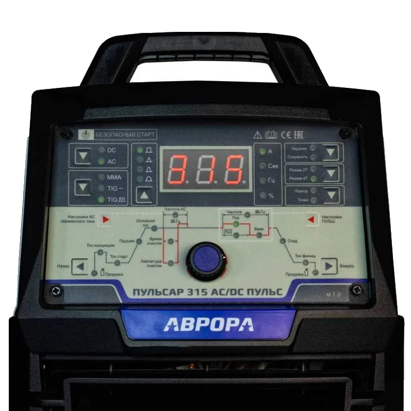 Аппарат для аргонодуговой сварки Аврора ПУЛЬСАР 315 AC/DC ПУЛЬС 30466, + аттестат НАКС 1 шт. в Иваново