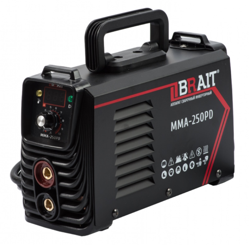 Инвертор сварочный Brait MMA-250PD 1801013043 20-250А d165мм 5963₽
