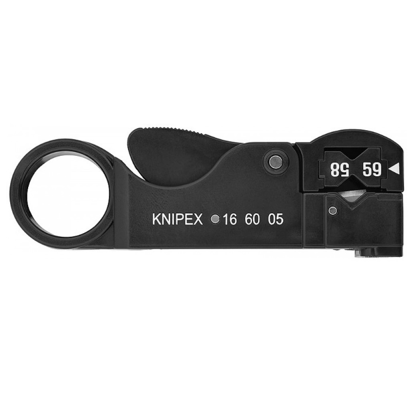 Стриппер для коаксиального кабеля Knipex SB KN-166005SB RG 58 59 62 длина 105 мм 3029₽