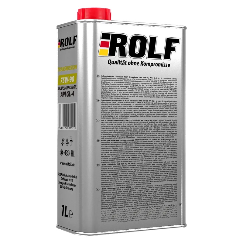 Масло трансмиссионное Rolf Transmission SAE 75W-90 API GL-4 9333310, всесезонное