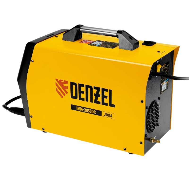 Аппарат инверторный полуавтоматической cварки Denzel IMIG-205SDR 94364, 200 А, ПВ 60%, катушка 5 кг в Угличе