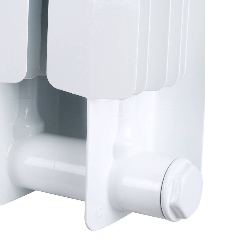 Радиатор Stout Space 500 SRB-0320-050009, 9 секций, биметаллический, нижнее правое подключение, RAL9016