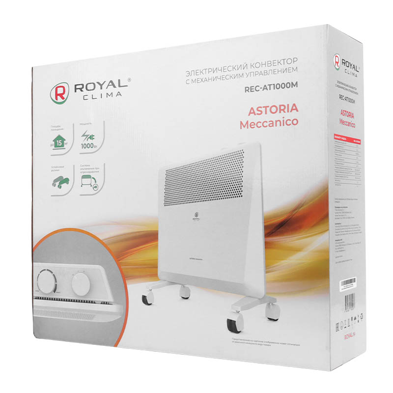 Конвектор электрический Royal Clima ASTORIA Meccanico REC-AT1000M, 1000/500 Вт в Муроме