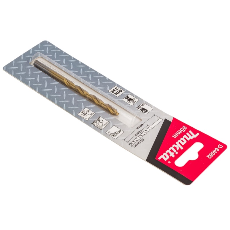 Сверло по металлу HSS-TiN Makita Economy D-64082, 5х52x86 мм, 1 шт. в Муроме