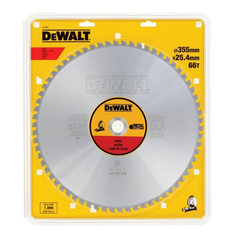 Пильный диск DeWalt DT1926-QZ EXTREME для стали 355/25.4 TCG +1.5°