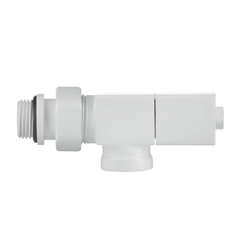 Набор дизайн-вентилей Royal Thermo CUBE НС-1422572, осевой, белый, 1/2" в Туле