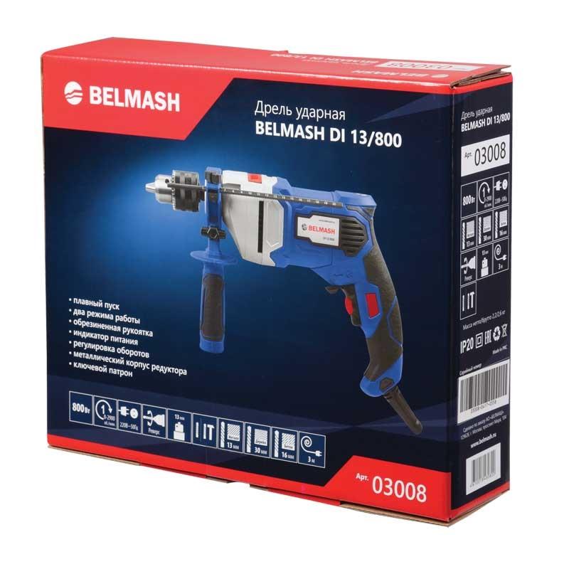 Дрель ударная Belmash DI 13/800, 800 Вт во Владимире