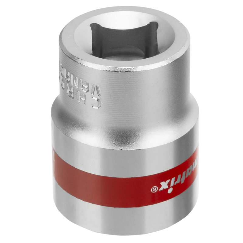 Головка торцевая Matrix 13692, 22 мм, 12-гранная, CrV, под квадрат 1/2", хромированная