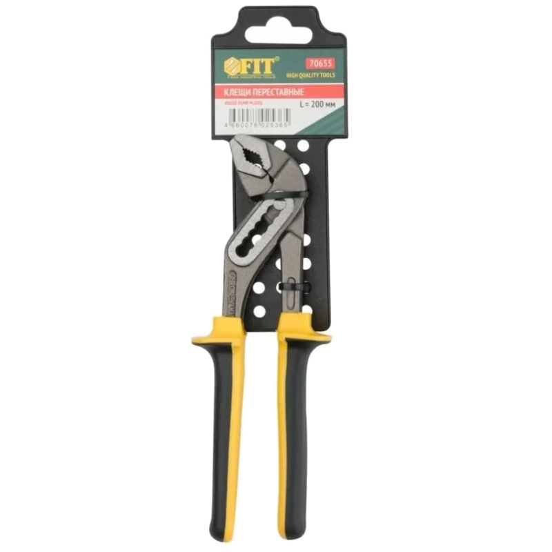 Клещи переставные Fit 70655, CrV, тип D4, узкие губки, 200 мм, 34 / 60 мм в Муроме