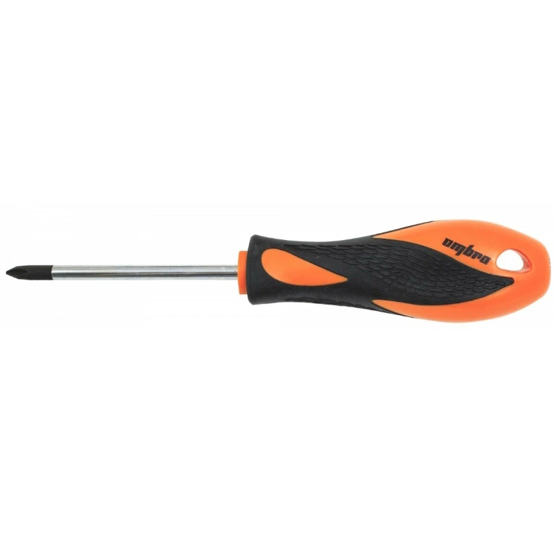 Отвертка стержневая крестовая Ombra 751180 ROUND GRIP 059039, PH1х80 мм