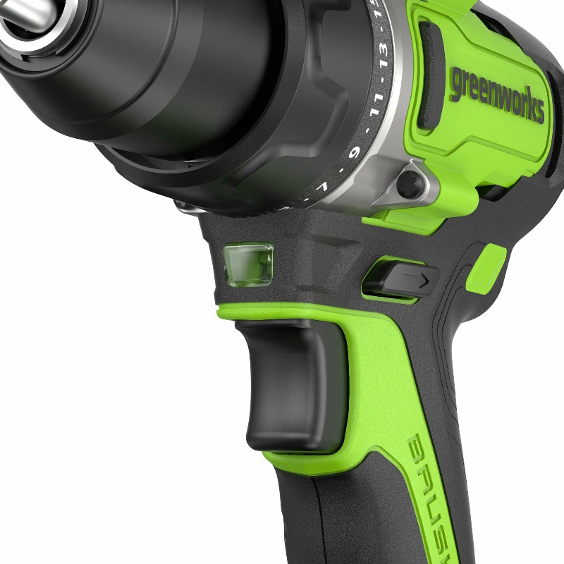 Дрель-шуруповерт аккумуляторная Greenworks 24V GD24DD90 3707507CUB, б/щет, 45/90 Нм,1x4 Ач, ЗУ, кор во Владимире