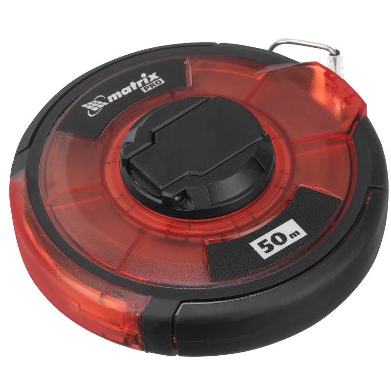 Рулетка геодезическая Matrix PRO 31282, 50 м х 12,5 мм, закрытый корпус, стальная лента, односторонняя шкала в Иваново