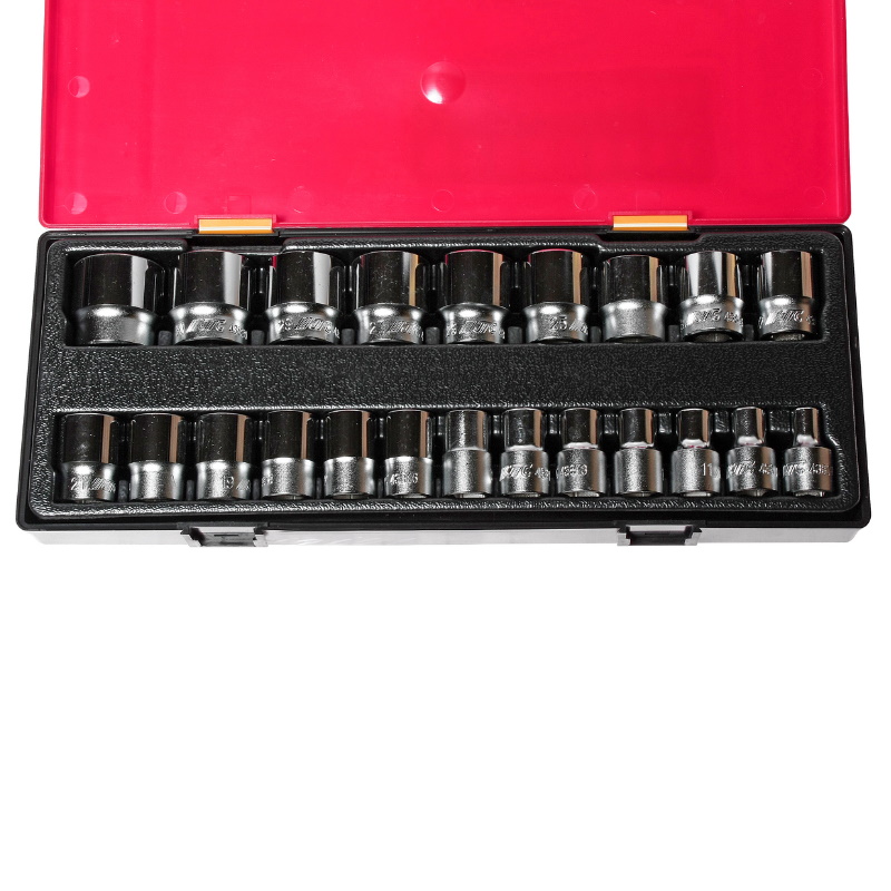 Набор головок торцевых JTC JTC-K4221, 1/2", 6-ти гранных, 08-32 мм, в кейсе, 22 предмета в Туле