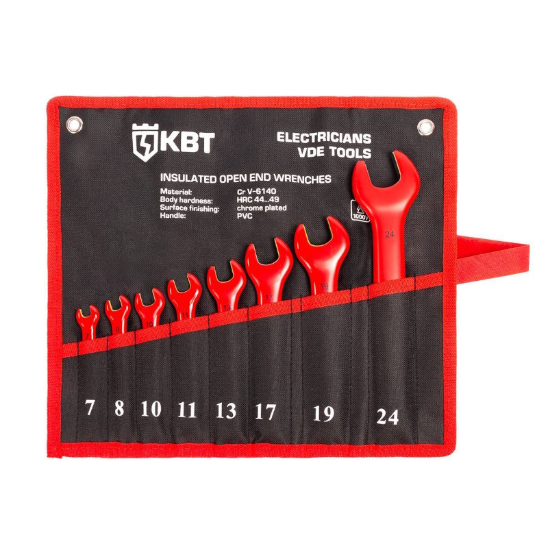 Набор диэлектрических однорожковых ключей КВТ НИИ-24 89750 серия ЭКСПЕРТ 8706₽