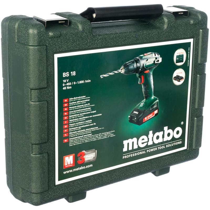 Аккумуляторная дрель-шуруповерт Metabo BS 18 602207500 в Ярославле