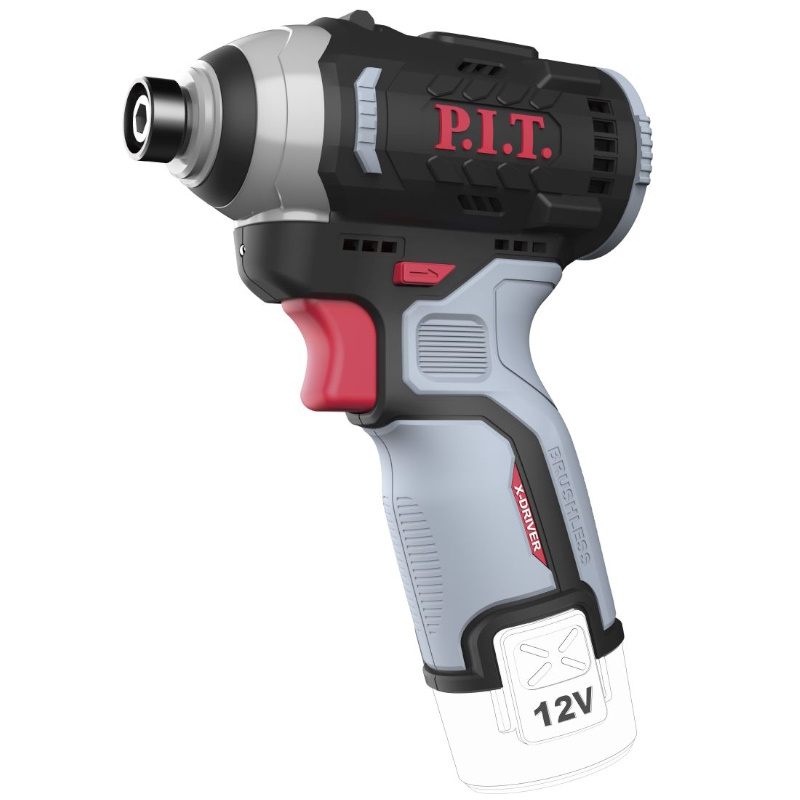 Винтоверт аккумуляторный бесщеточный P.I.T. IMPACT PSD12K-120A SOLO, 12В, 120Нм, 3 ск, 0-4300 уд, HEX 1/4" в Рыбинске