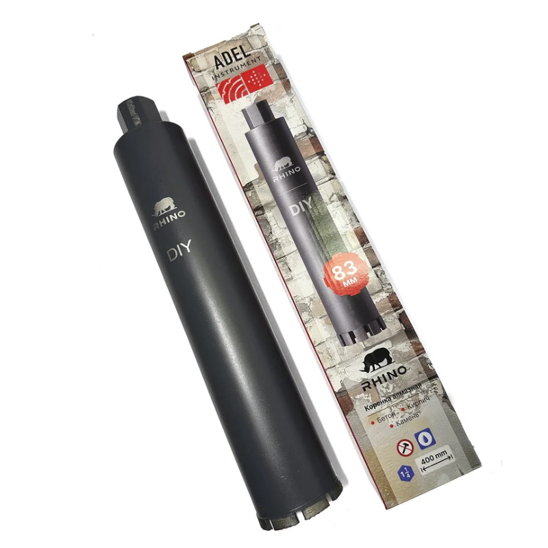 Коронка алмазная Adel Instrument Rhino AI-1105210201, Ø83, L-400мм,  1"1/4 в Александрове