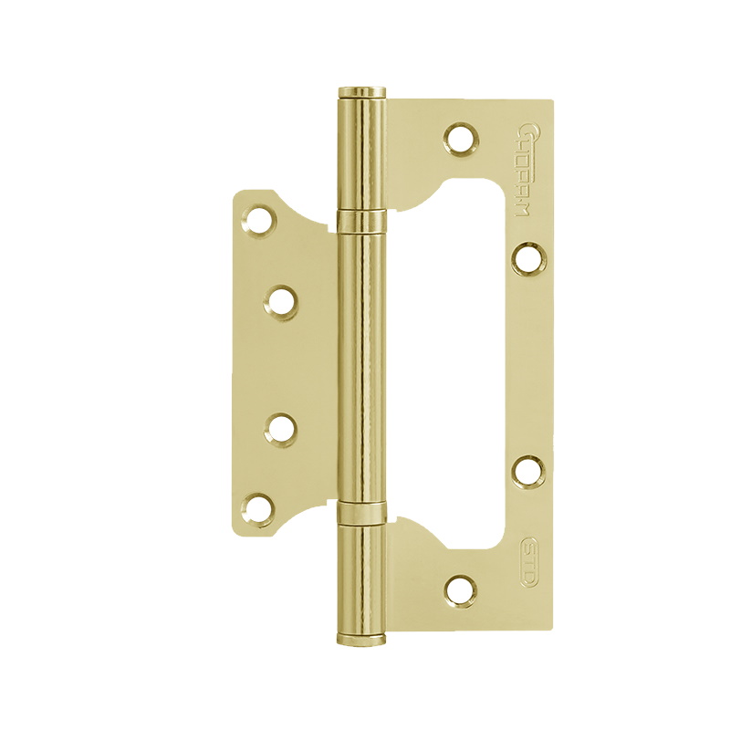 Петля-бабочка дверная Нора-М 800-5" STD 15850, 125*75*2,5 мм, накладная, золото