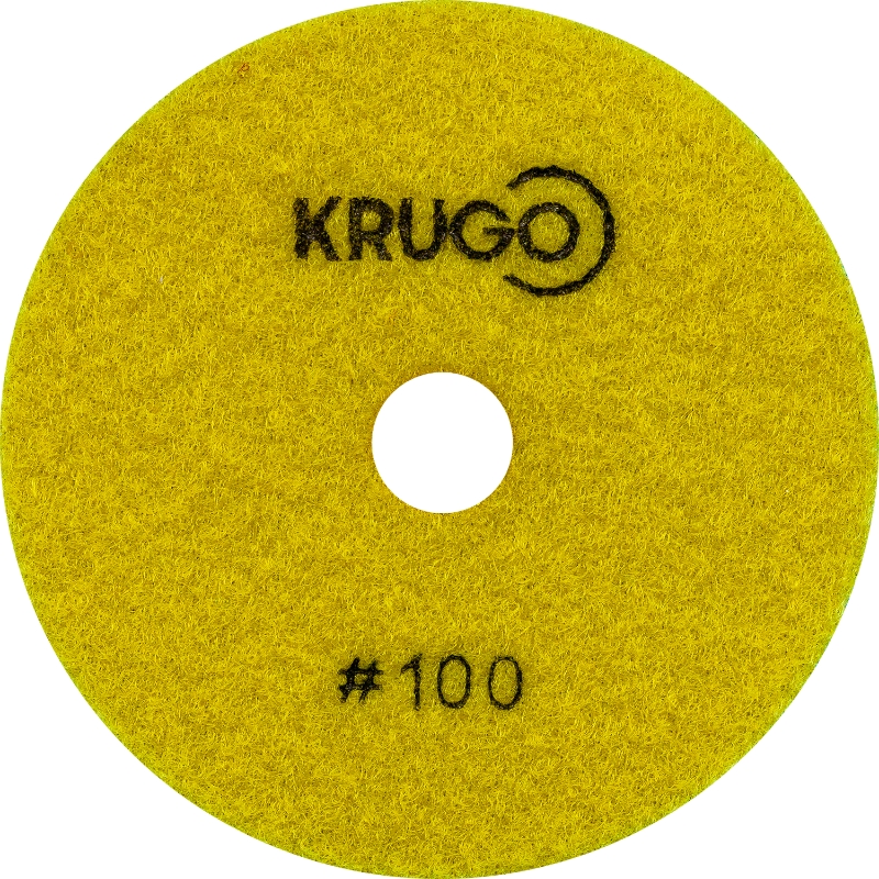 Круг алмазный Krugo PPW040100, гибкий, шлифовальный(АГШК), №100, мокрый, 100 мм, 10 шт.