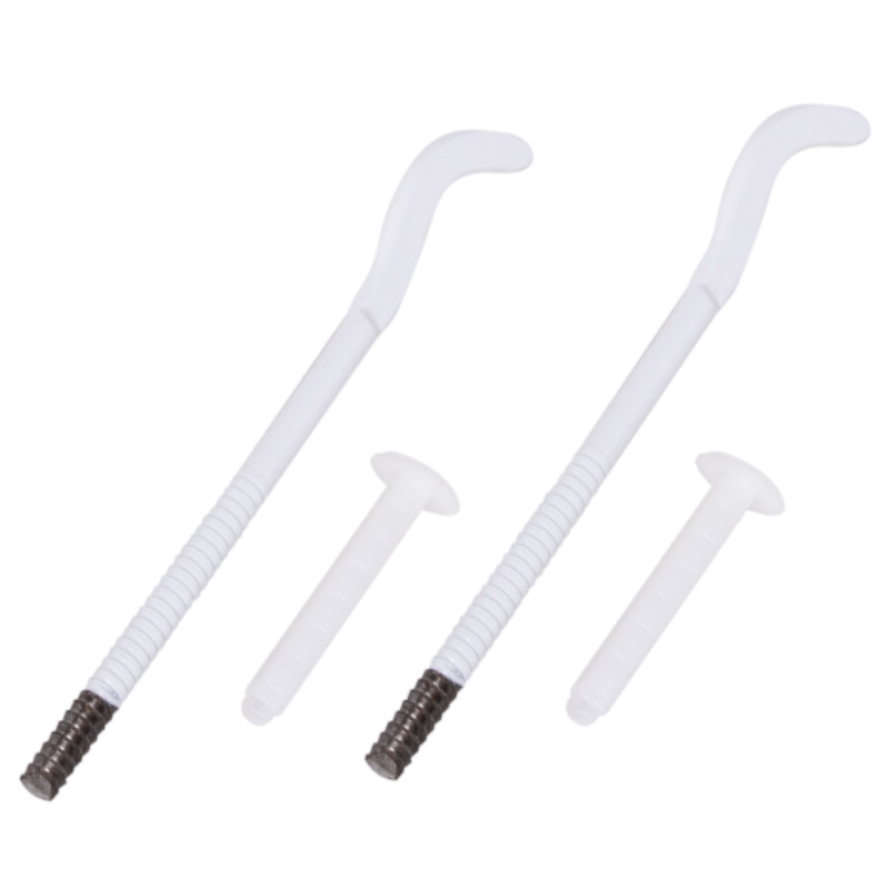 Комплект плоских кронштейнов с дюбелями Royal Thermo НС-1052699 RT06, 7,2х170мм, белые