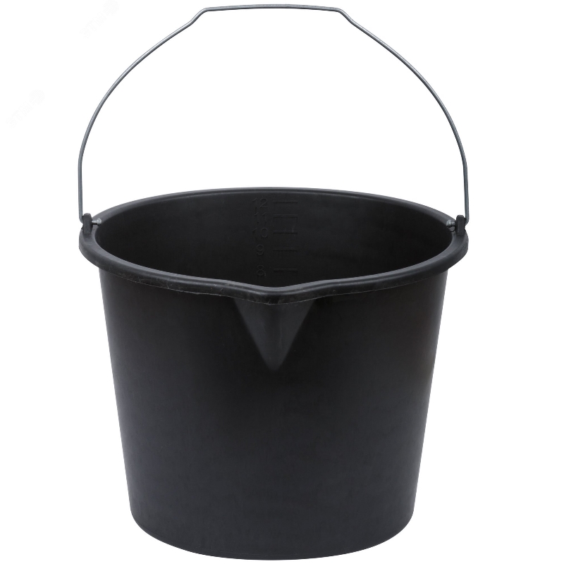 Ведро строительное Курс 04087 пластиковое для перемешивания раствора с носиком 12 л 189₽