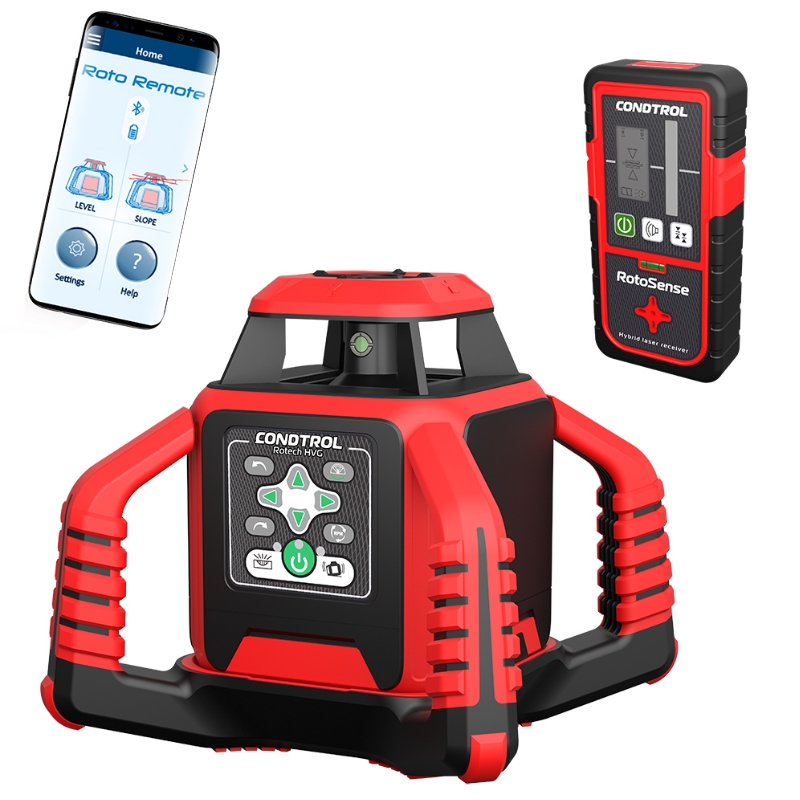 Ротационный лазерный нивелир Condtrol Rotech HVG 1-002-103 400 м